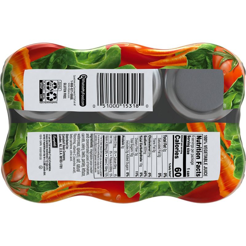 V8 Original 100% Vegetable Juice - 6pk/11.5 fl oz Cans