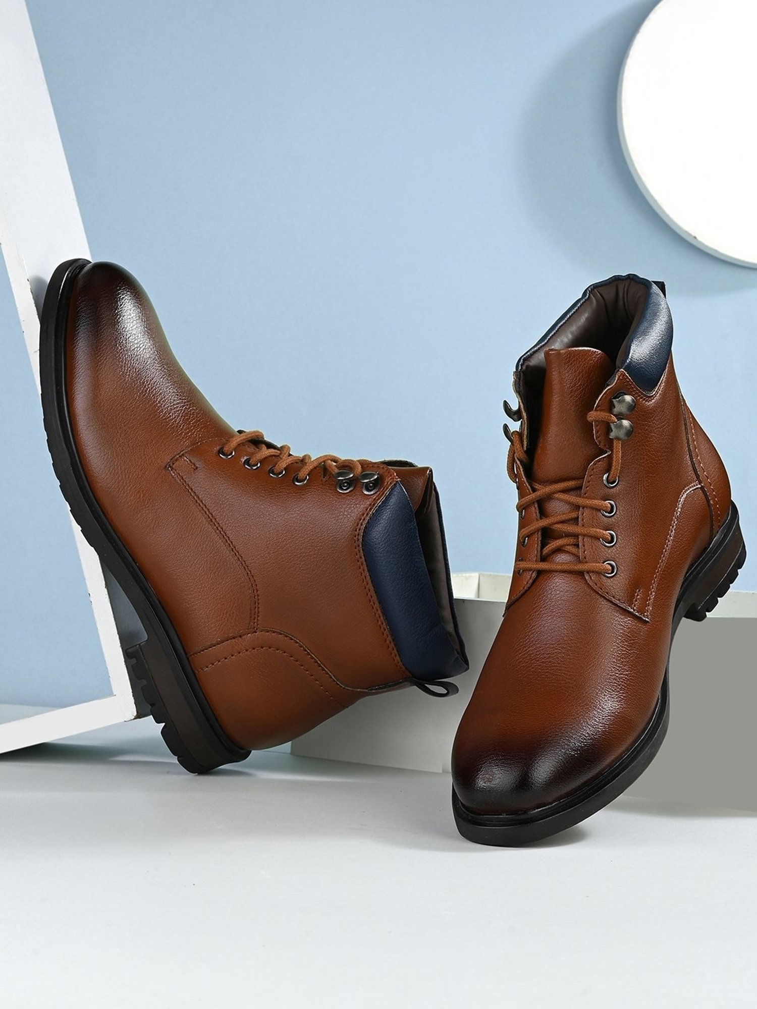 Giorgio Men's Tan Derby Boots