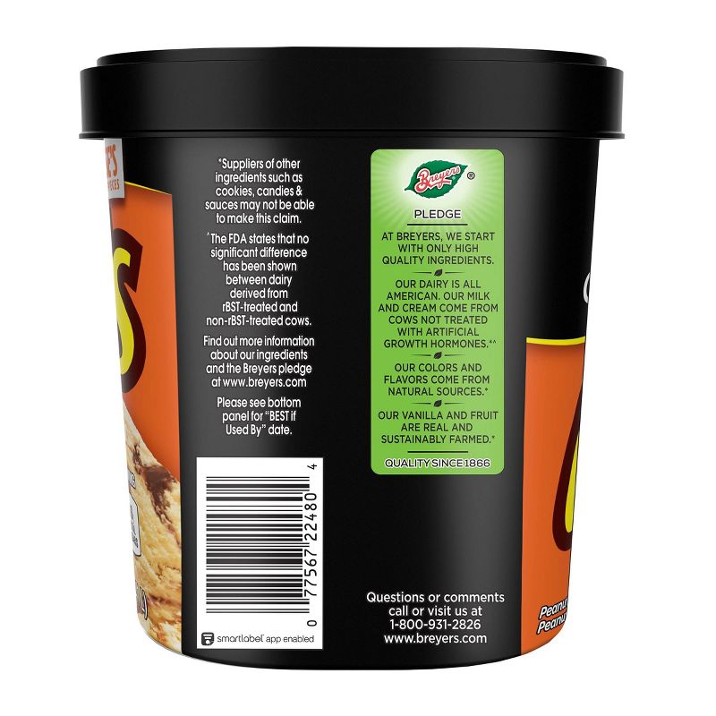 Breyers Reese's Peanut Butter Cups Light Frozen Dairy Ice Cream Dessert – 48oz