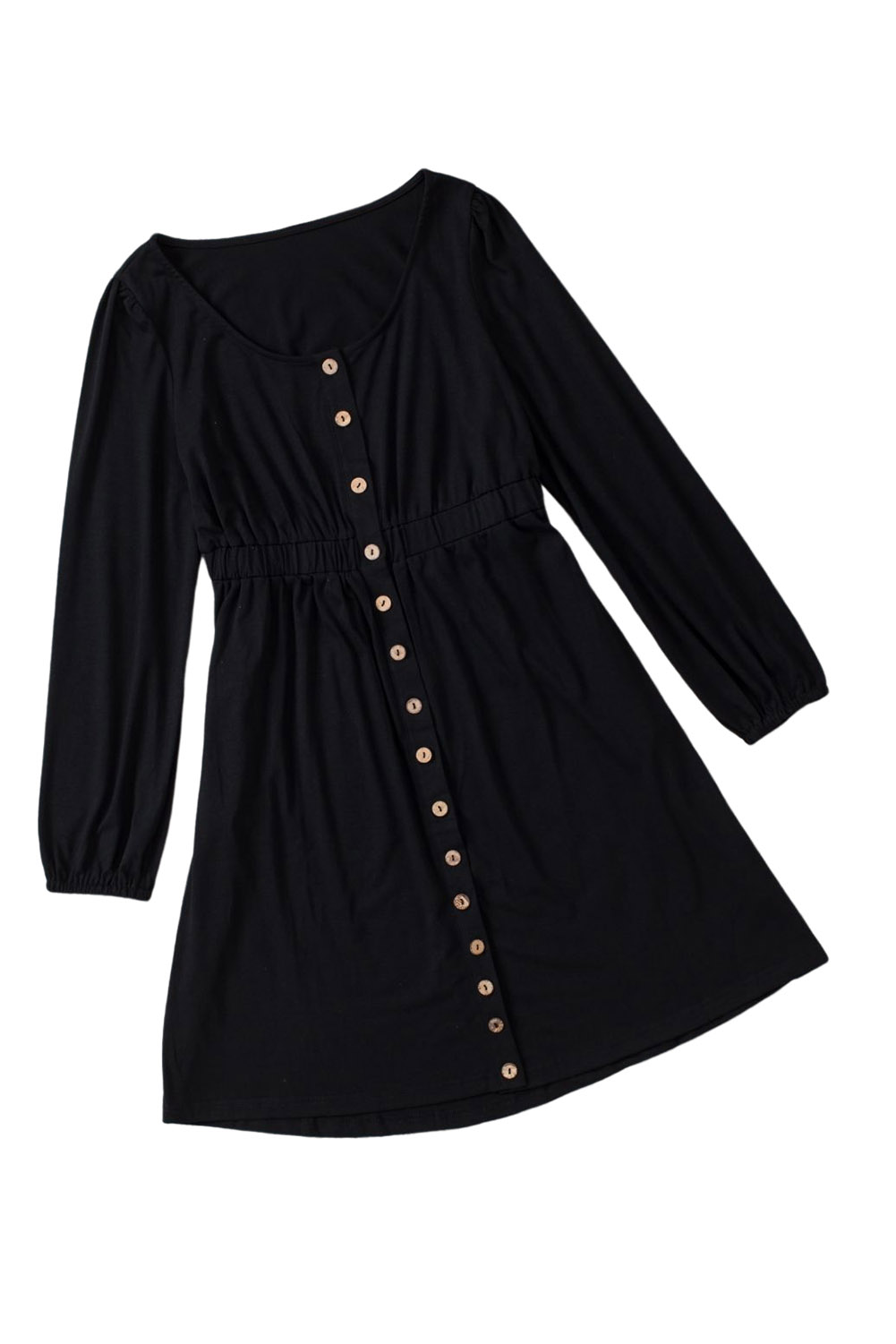 Cheetah Casual Long Sleeve Button Up Shirt Dress