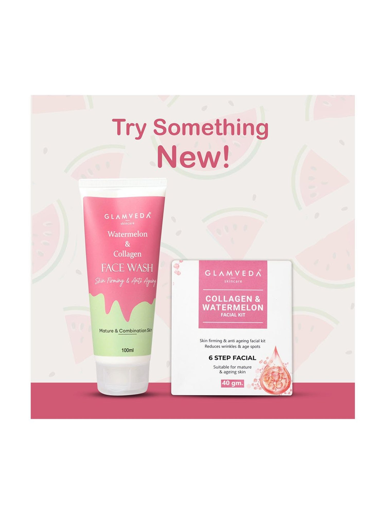 Glamveda Watermelon and Collagen Peel Off Mask - 100 gm