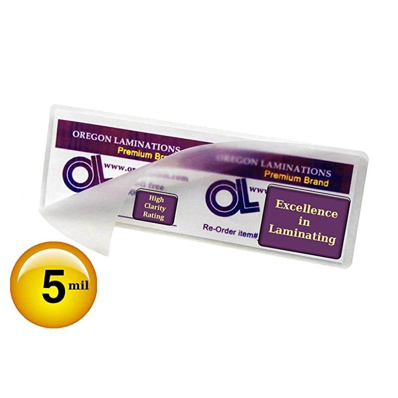 Bookmark Laminating Pouches 5 Mil Qty 100 Hot 238 x 812 Laminator Sleeves