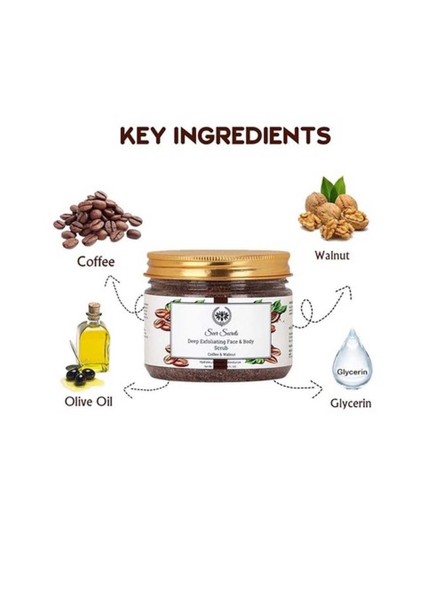 Seer Secrets Deep Exfoliating Face & Body Scrub - 300 gm