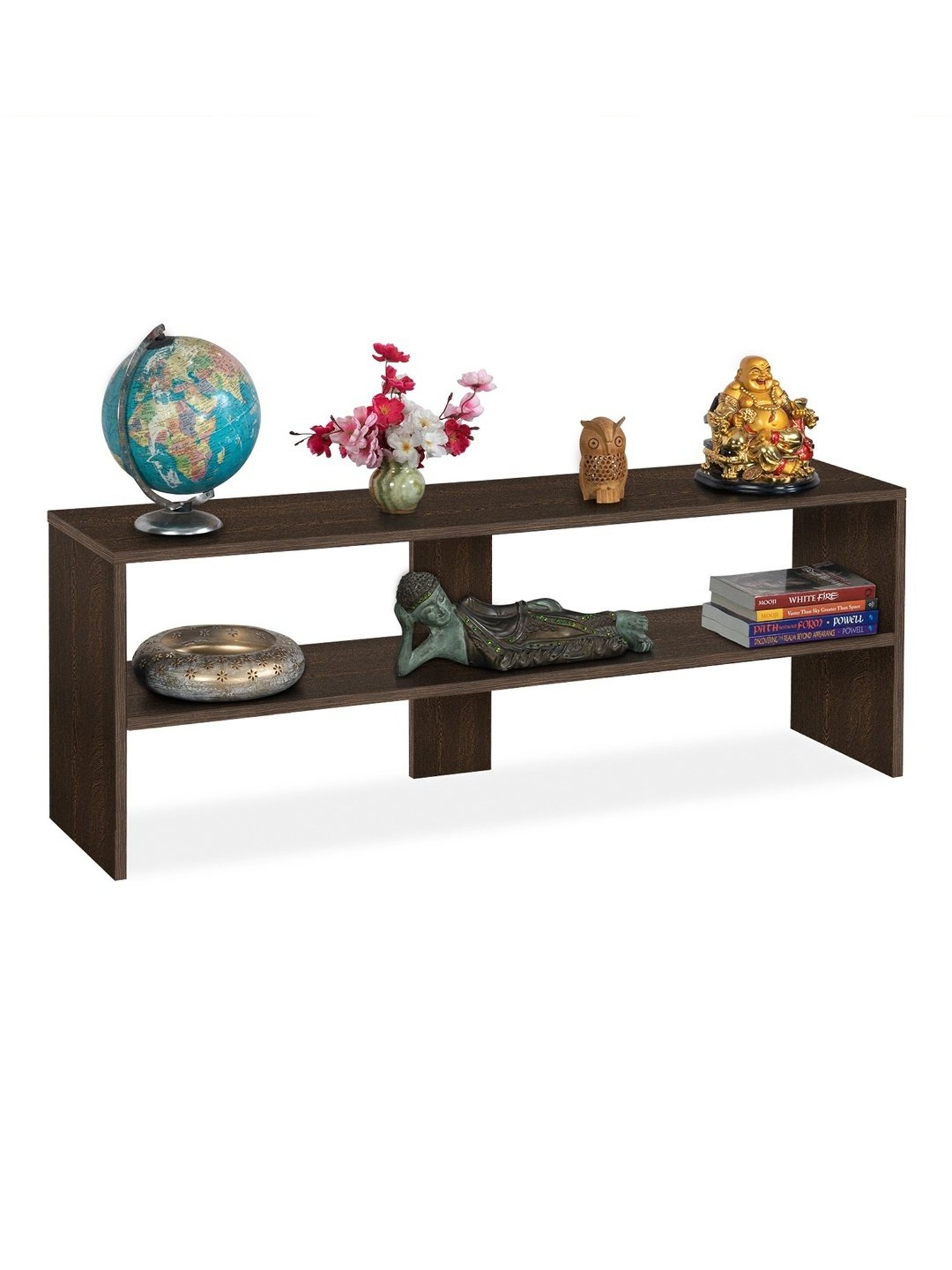 Delite Kom Kai Flowery Wenge Engineered Wood TV Entertainment Unit