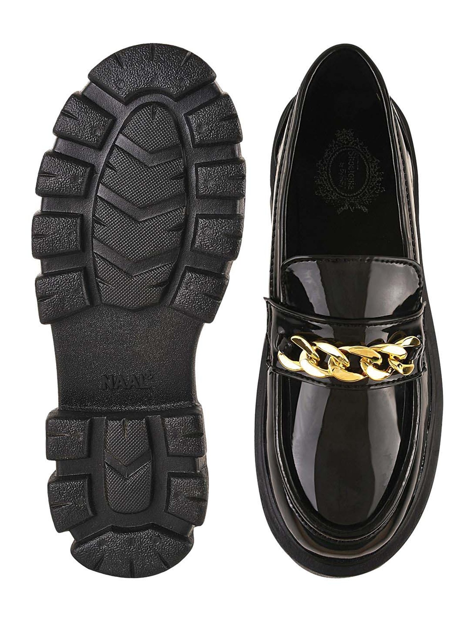 Shoetopia Kids Black Casual Loafers