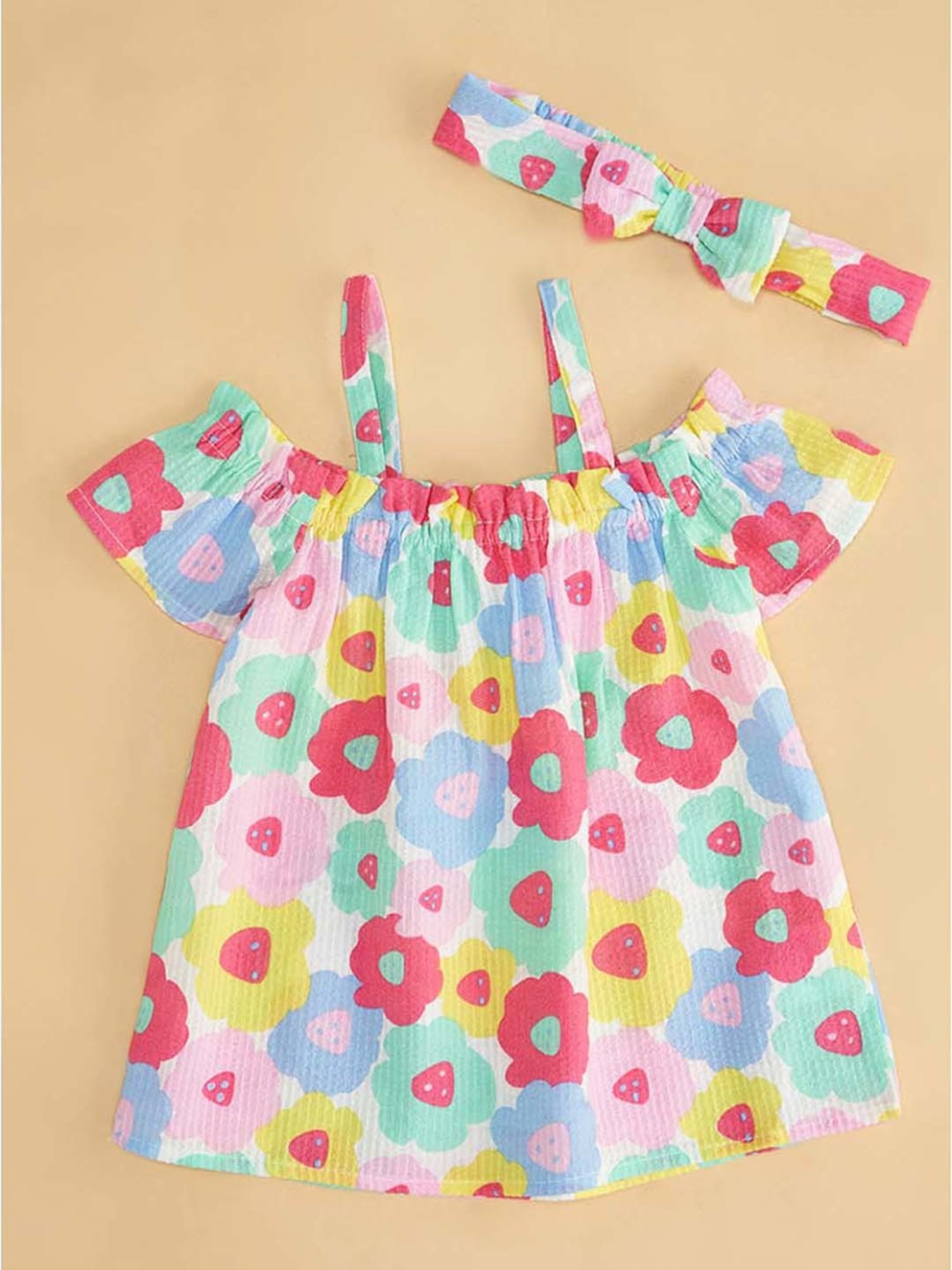 Pantaloons Baby Kids Multicolor Floral Print Top