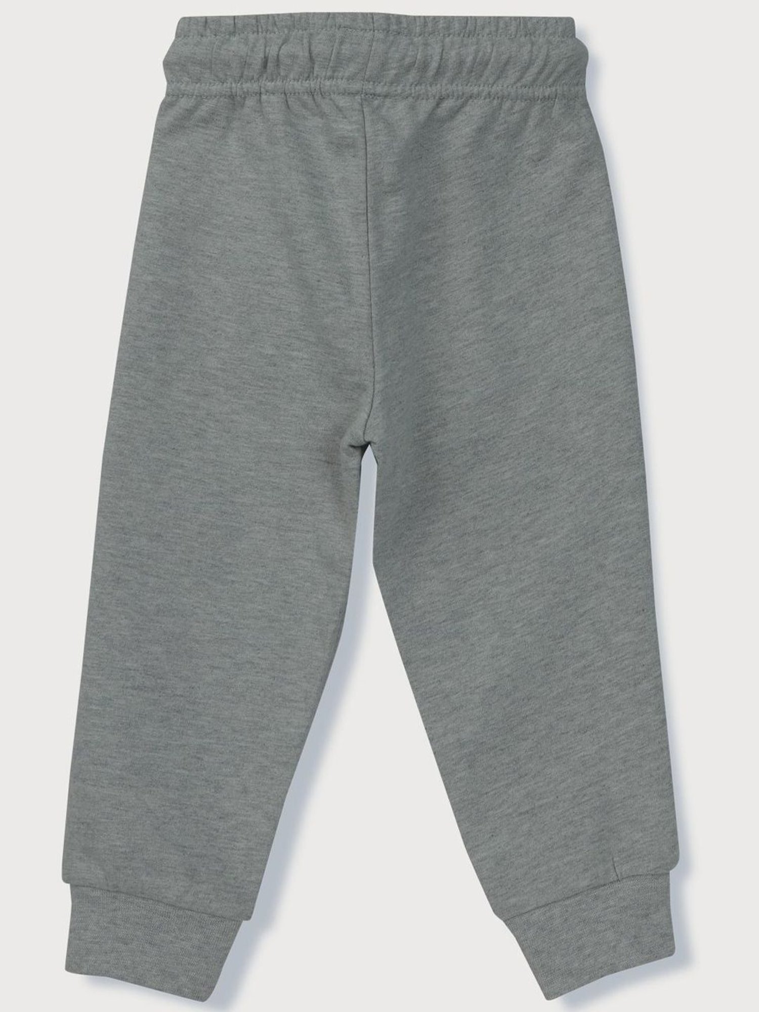 GJ baby Kids White & Grey Cotton Applique Full Sleeves T-Shirt Set