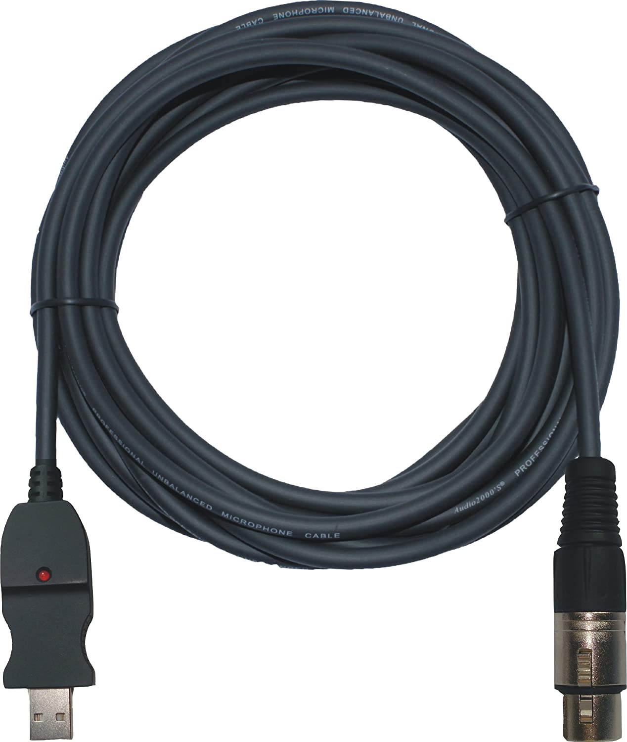 AVLGear CSM4-RAFN-30 | XLR Male to XLR Right Angle Female 30 Feet Mic Cable Blue with Blue Ring