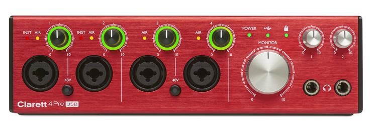 Focusrite Clarett 4Pre USB Audio Interface
