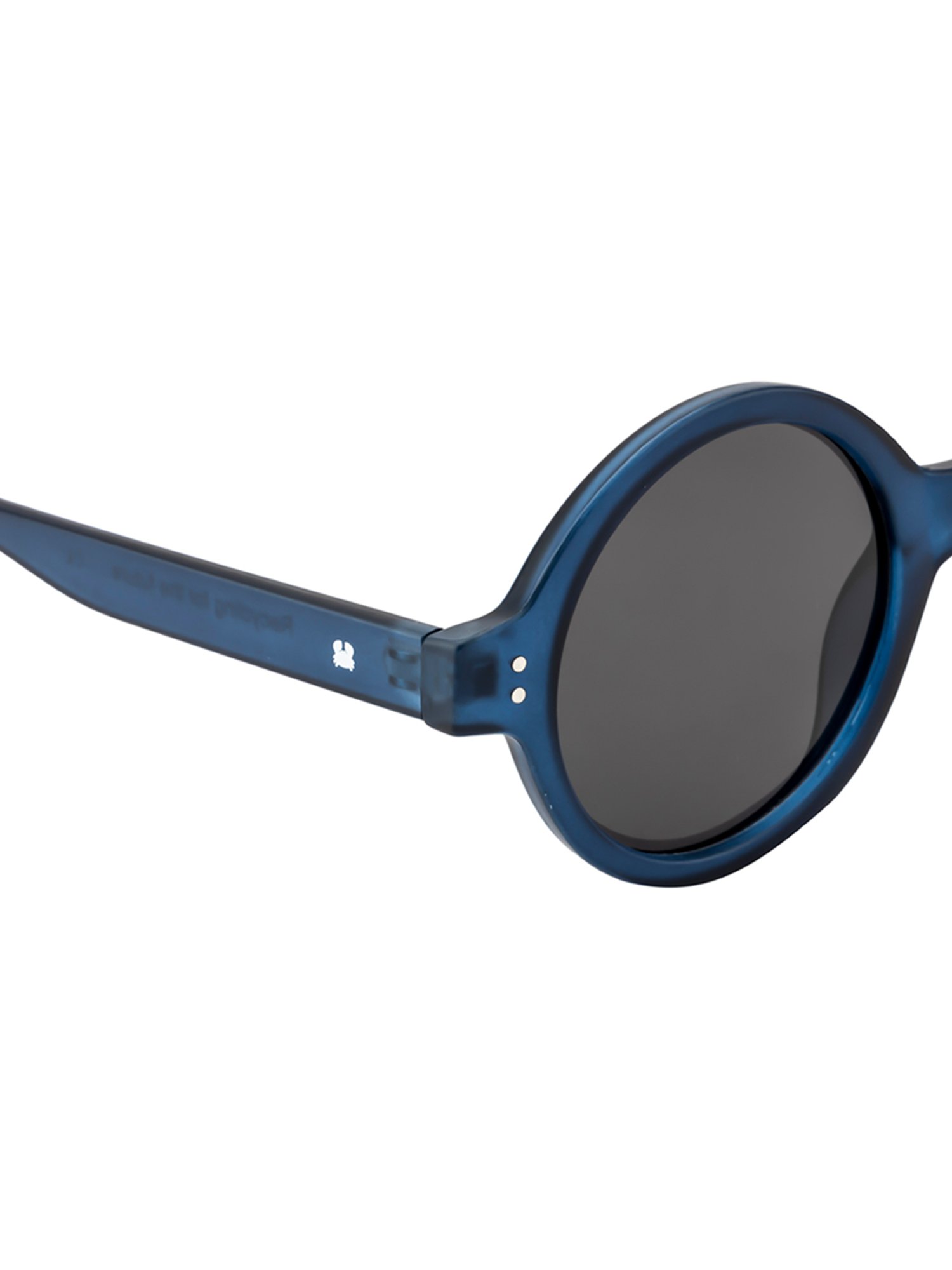 Oceanides Grey Round Unisex Sunglasses