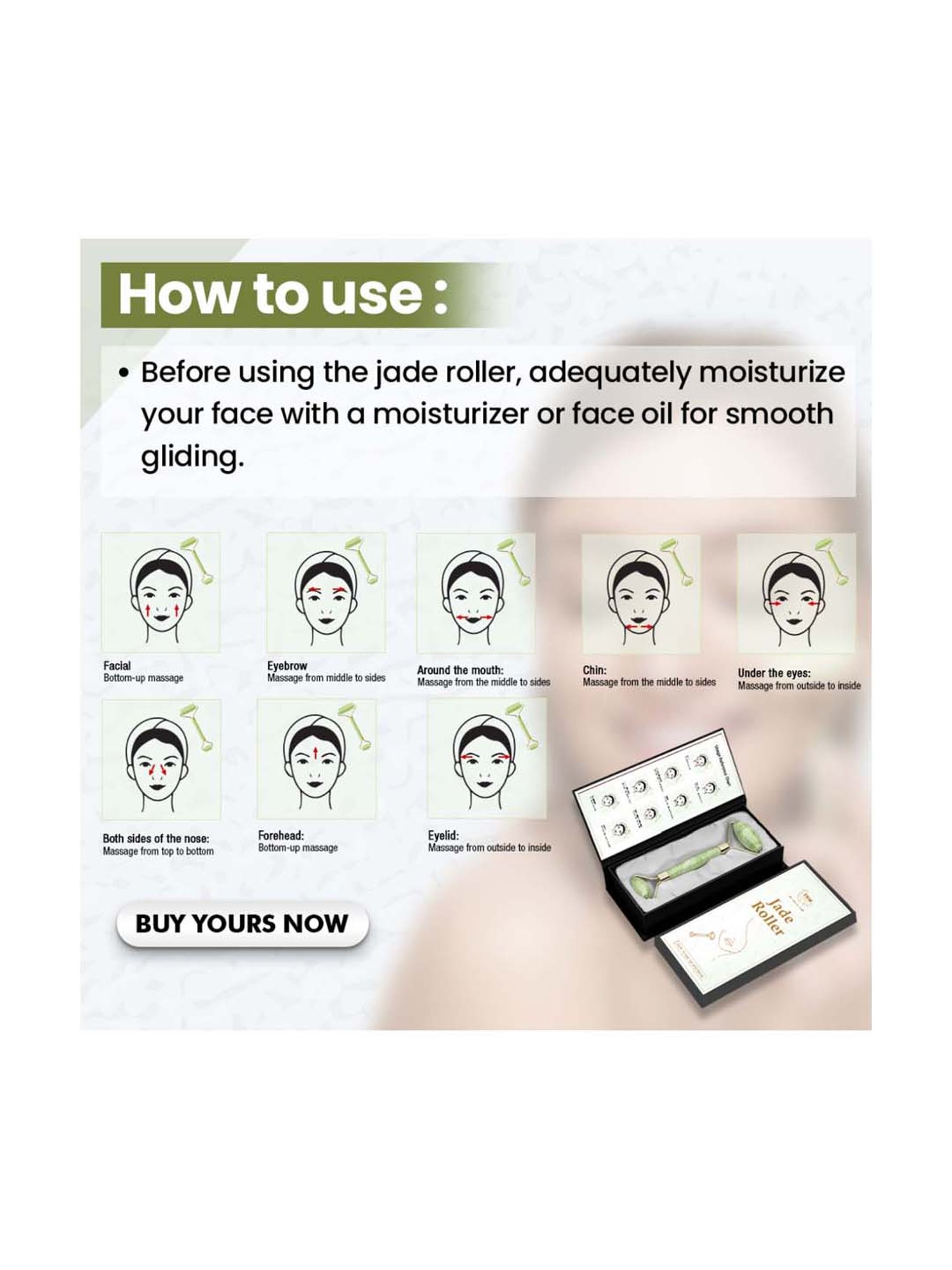 HofB- House of Beauty Quartz Roller - 1 Pc