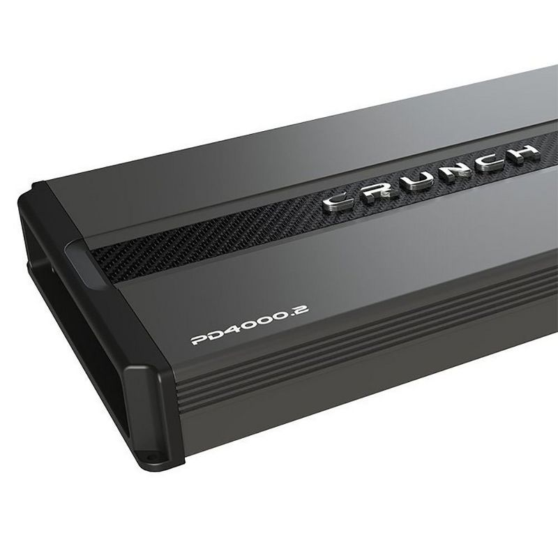 Crunch PD4000.2 Power Drive 4000 Watt 2 Channel Class AB Car Audio Power Amplifier (4 Pack)