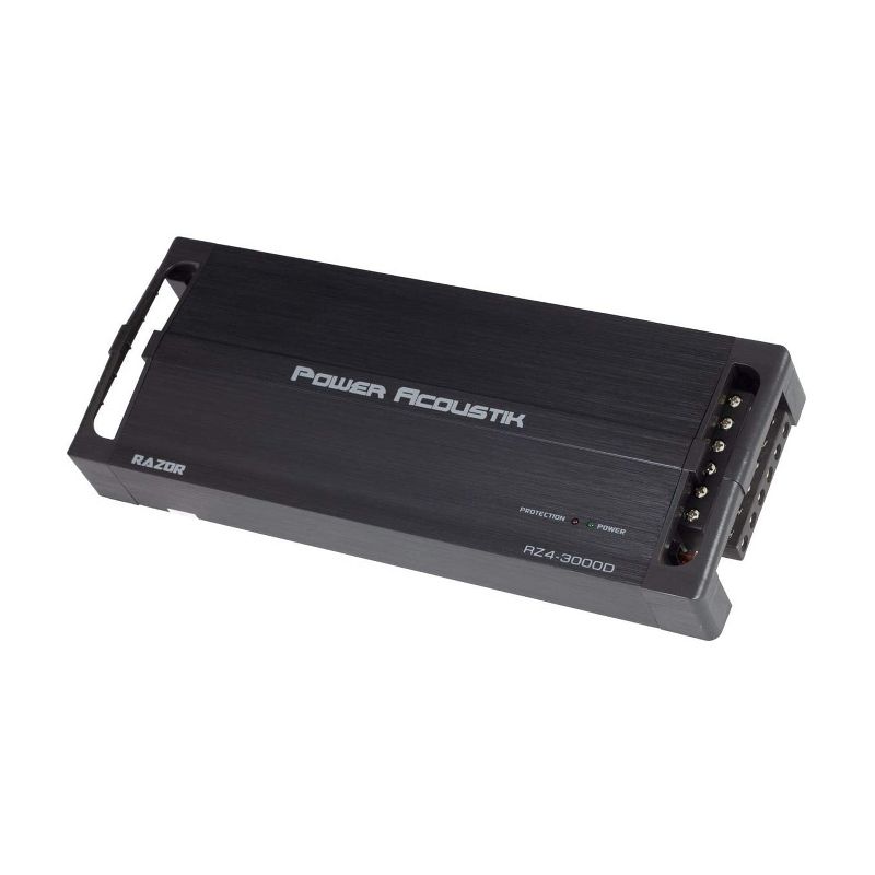 Power Acoustik Razor Series RZ4-3000D 3000 Watts Max 2 Ohm Mosfet Power Supply Class D Full Range Monoblock 4 Channel Amplifier