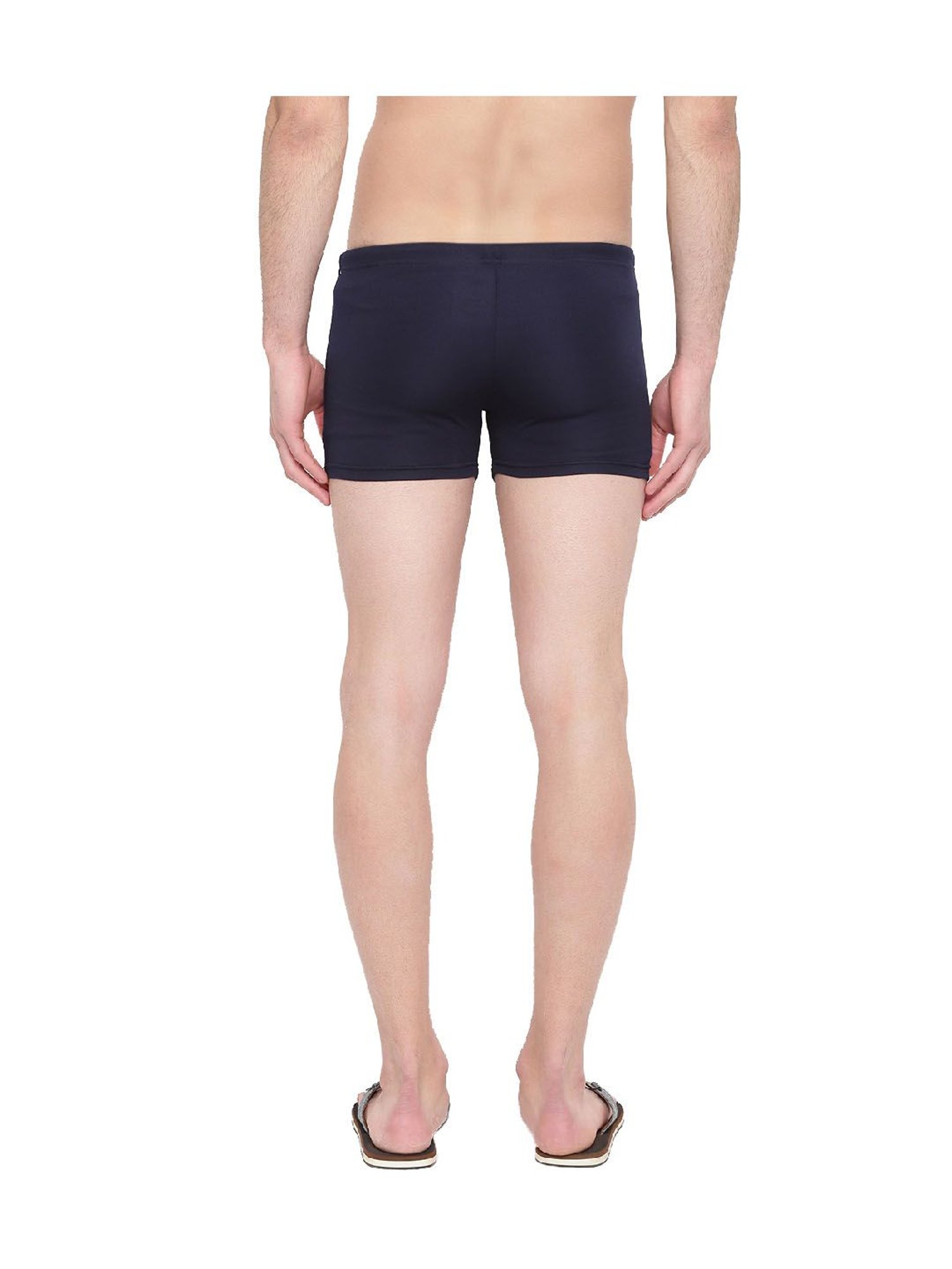 IO Navy Skinny Fit Swim Shorts