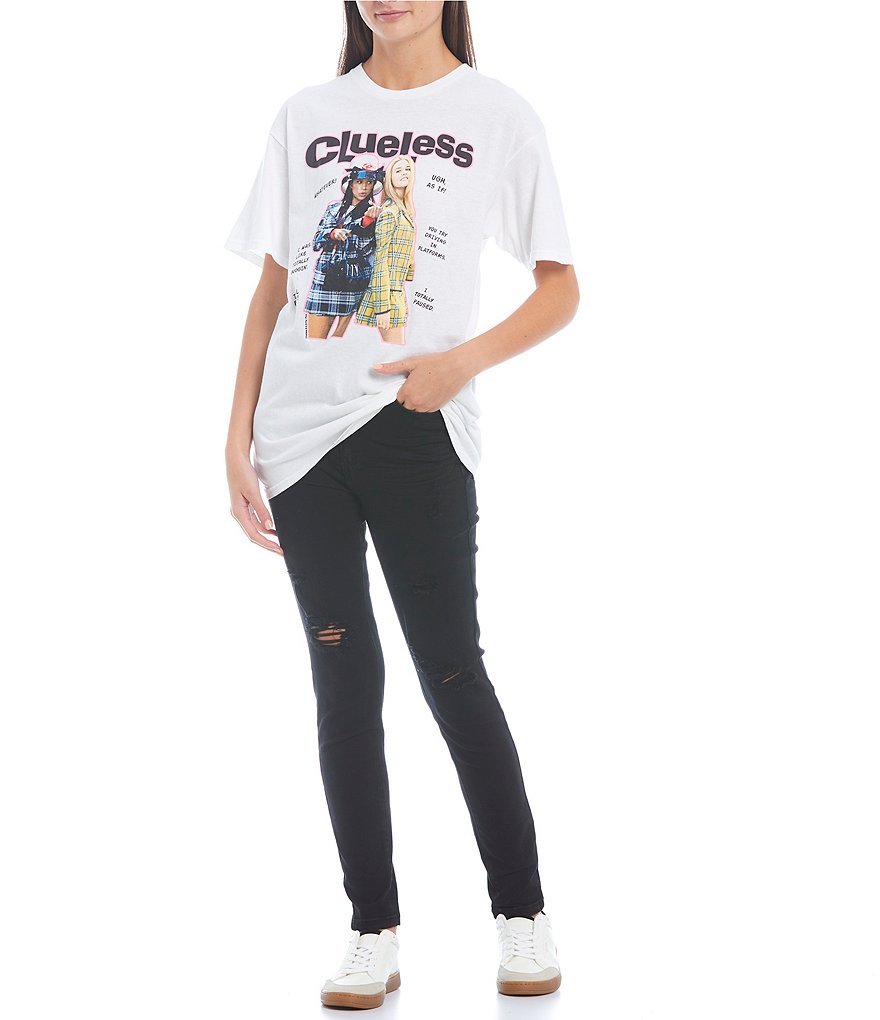 Junk Food Clueless Quotes Short Sleeve Graphic Tee