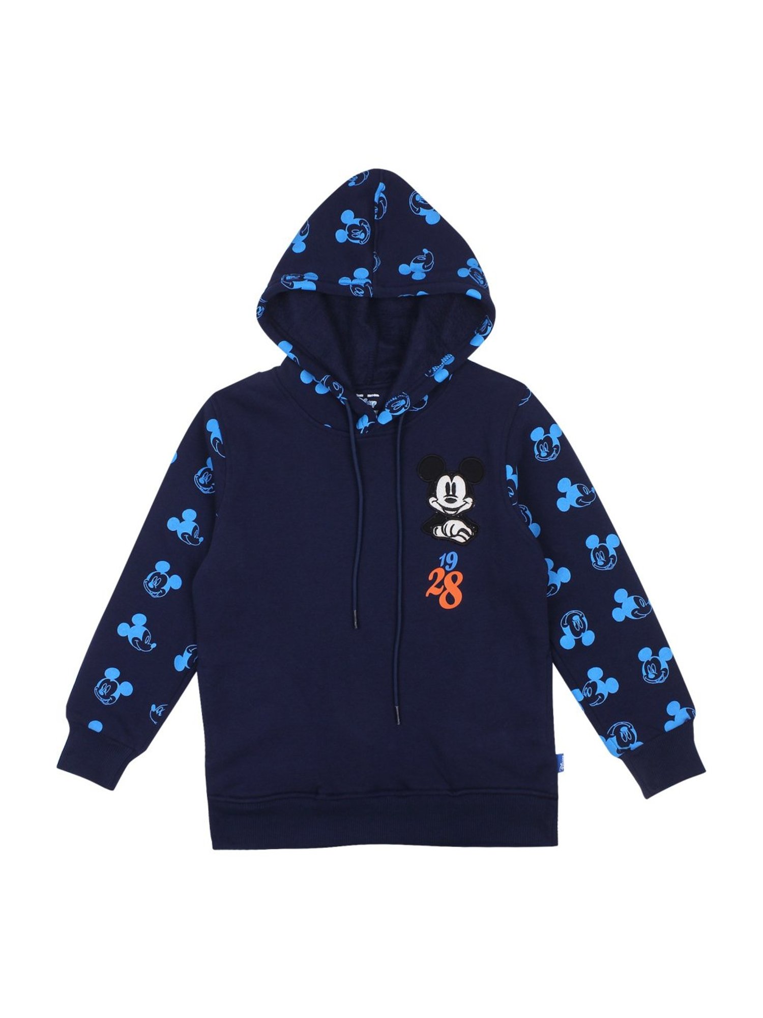 Proteens Kids Navy Cotton Printed Hoodie