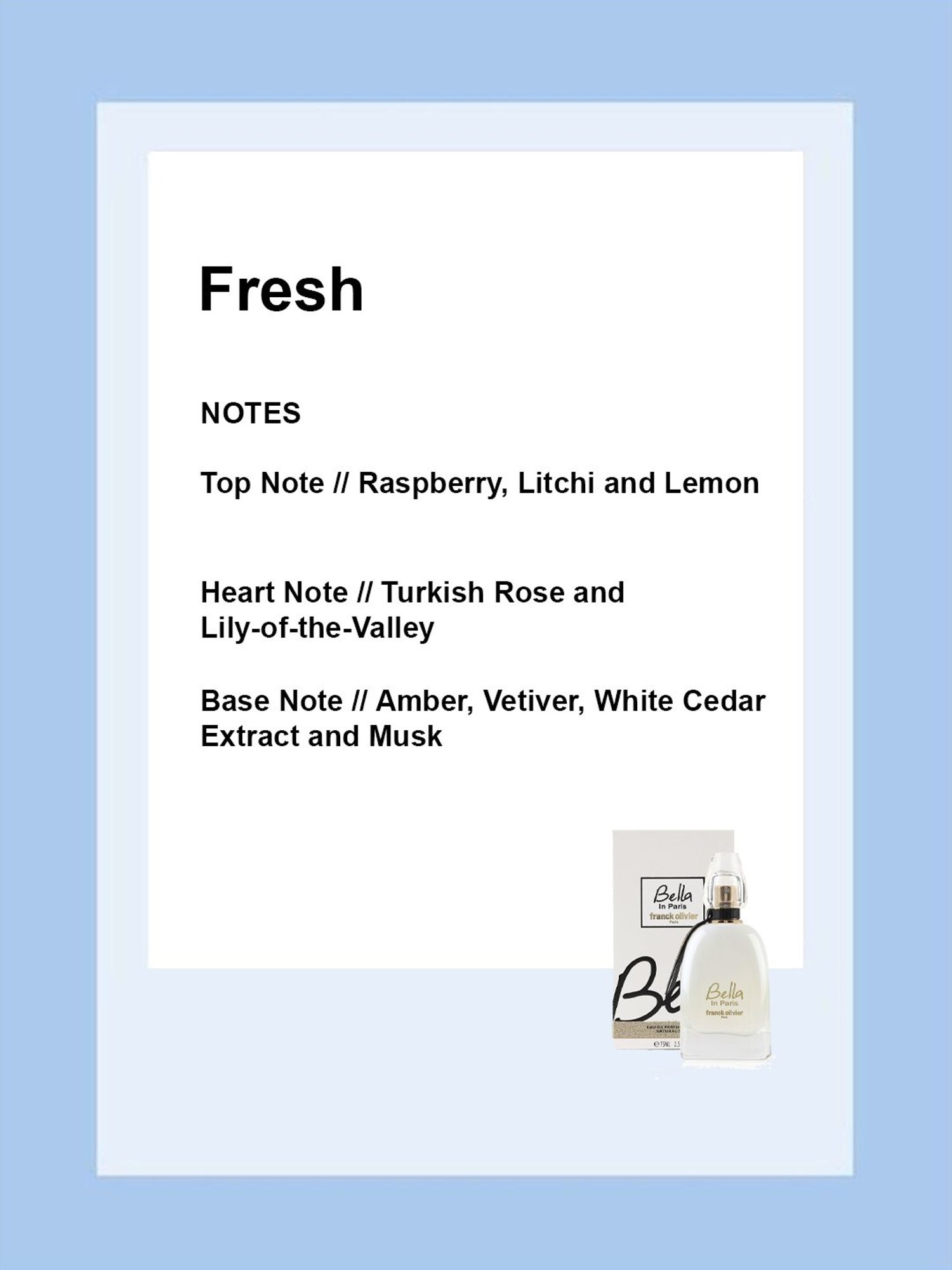 Franck Olivier Bella In Paris Eau de Parfum for Women - 75 ml