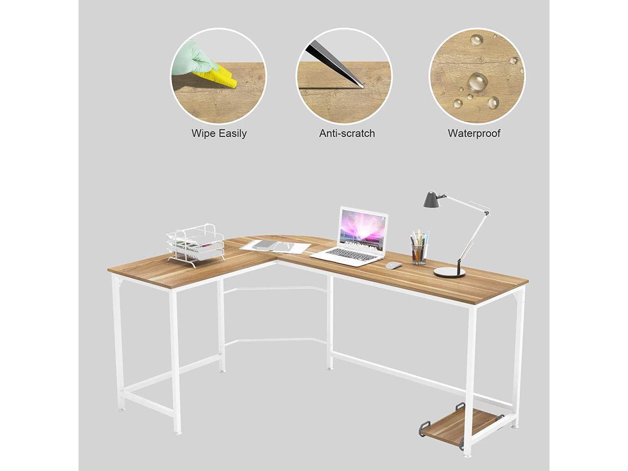 Gaming Computer Desks for Home Office PC Workstation Table,Black