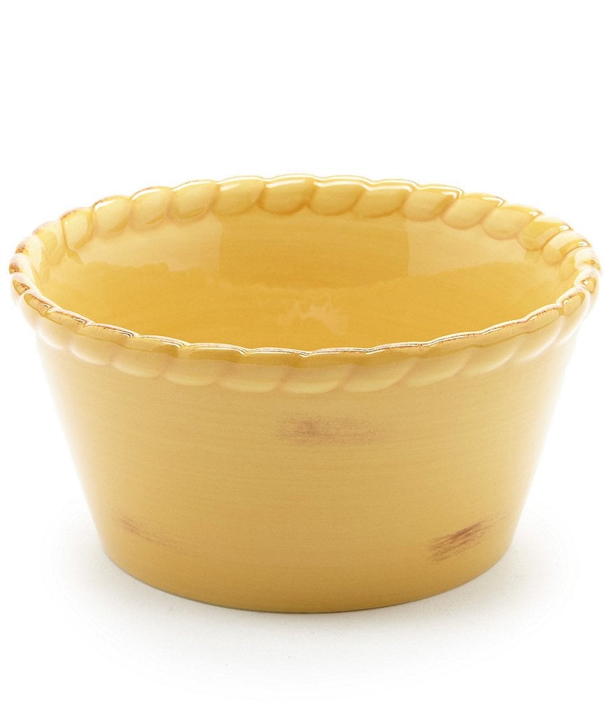 Artimino Tuscan Countryside Rope Edged Stoneware Ramekin