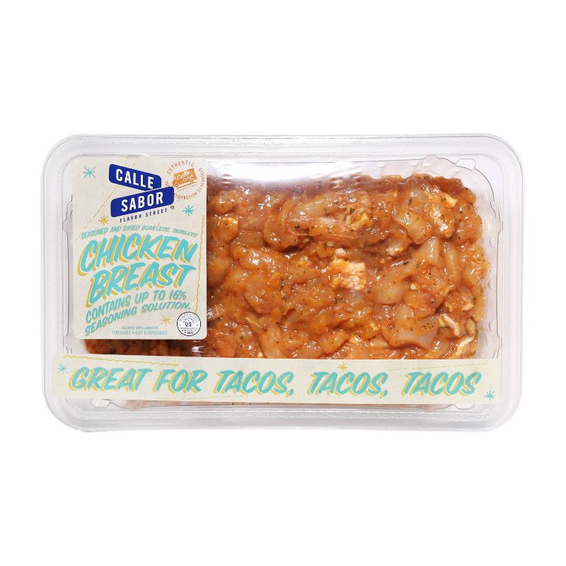 Calle Sabor Taqueria Style Diced Chicken Breast - 1-1.75 lbs - price per lb