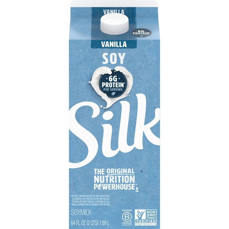 Silk Vanilla Soy Milk - 0.5gal