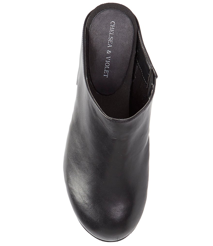 Chelsea & Violet Jana Studded Leather Clogs