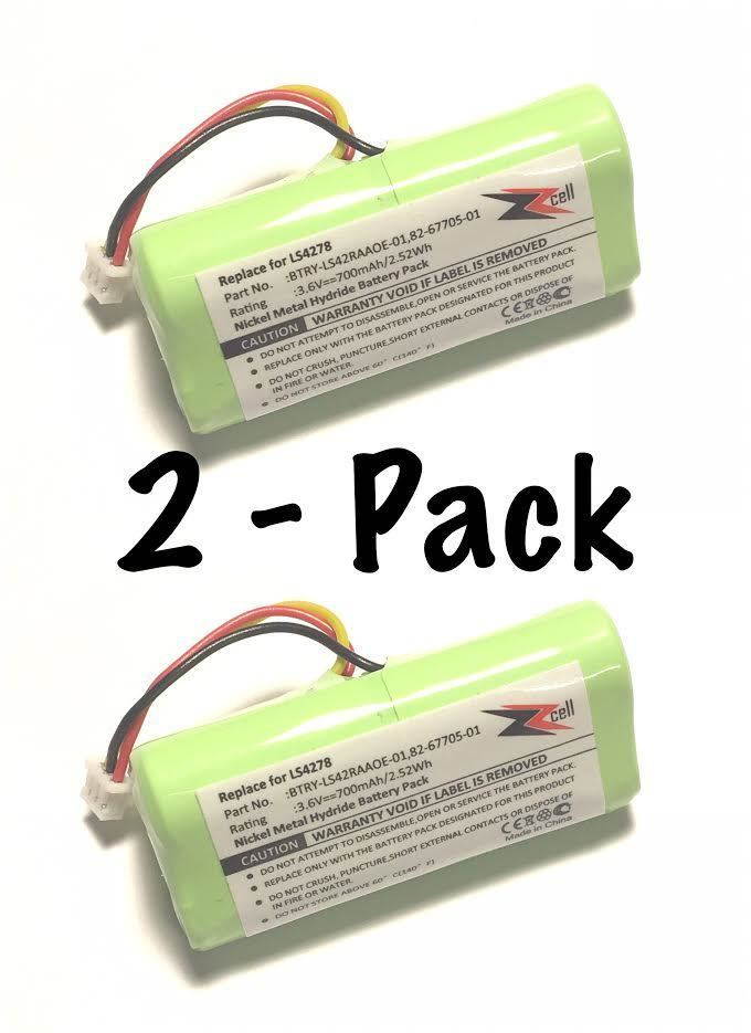 2-Pack ZZcell (TM) Bar Code Scanner Battery For Motorola Symbol LS4278 / BTRY-LS42RAAOE-01
