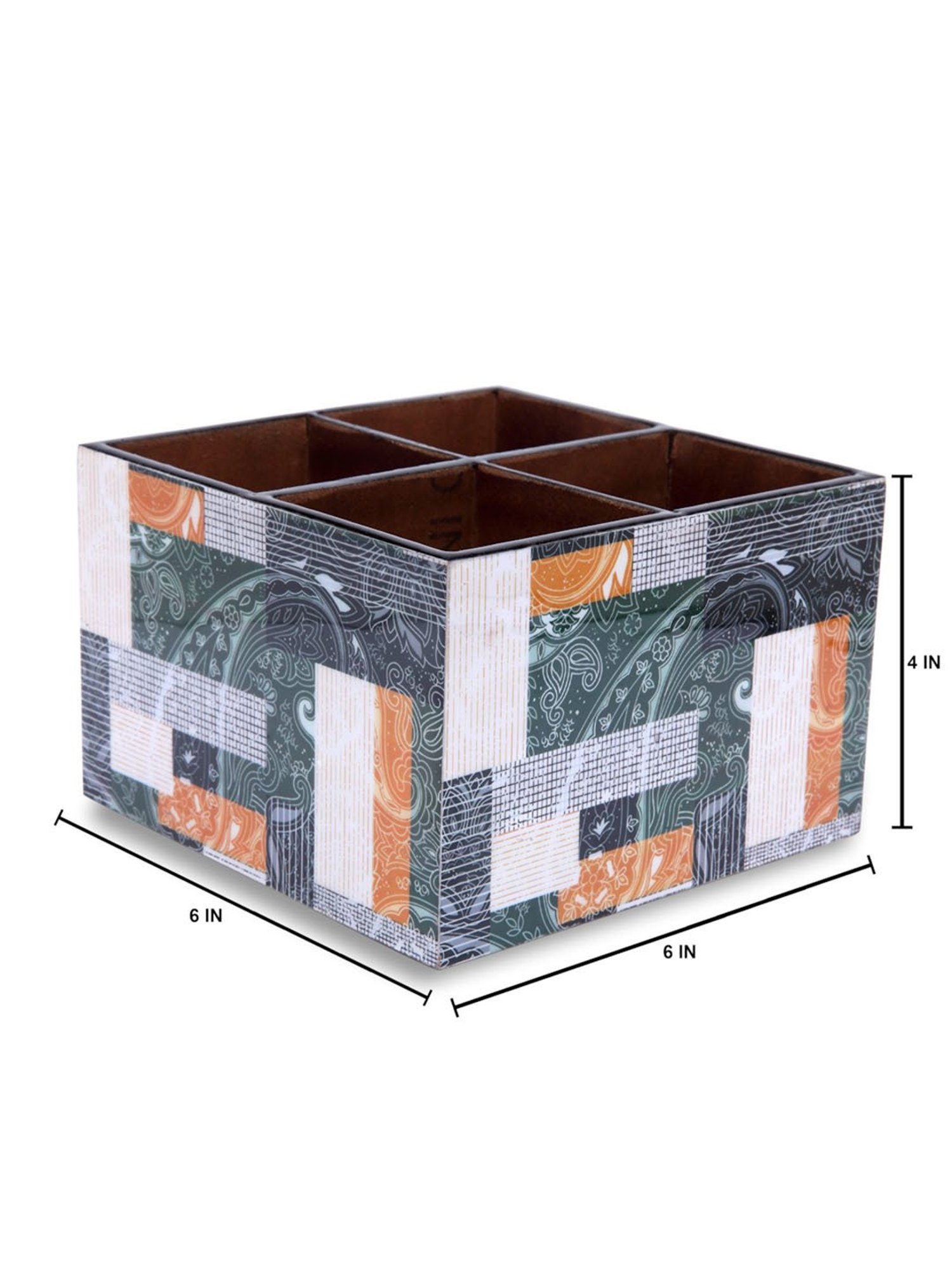 Romee Green Wood Printed Dining Essentials