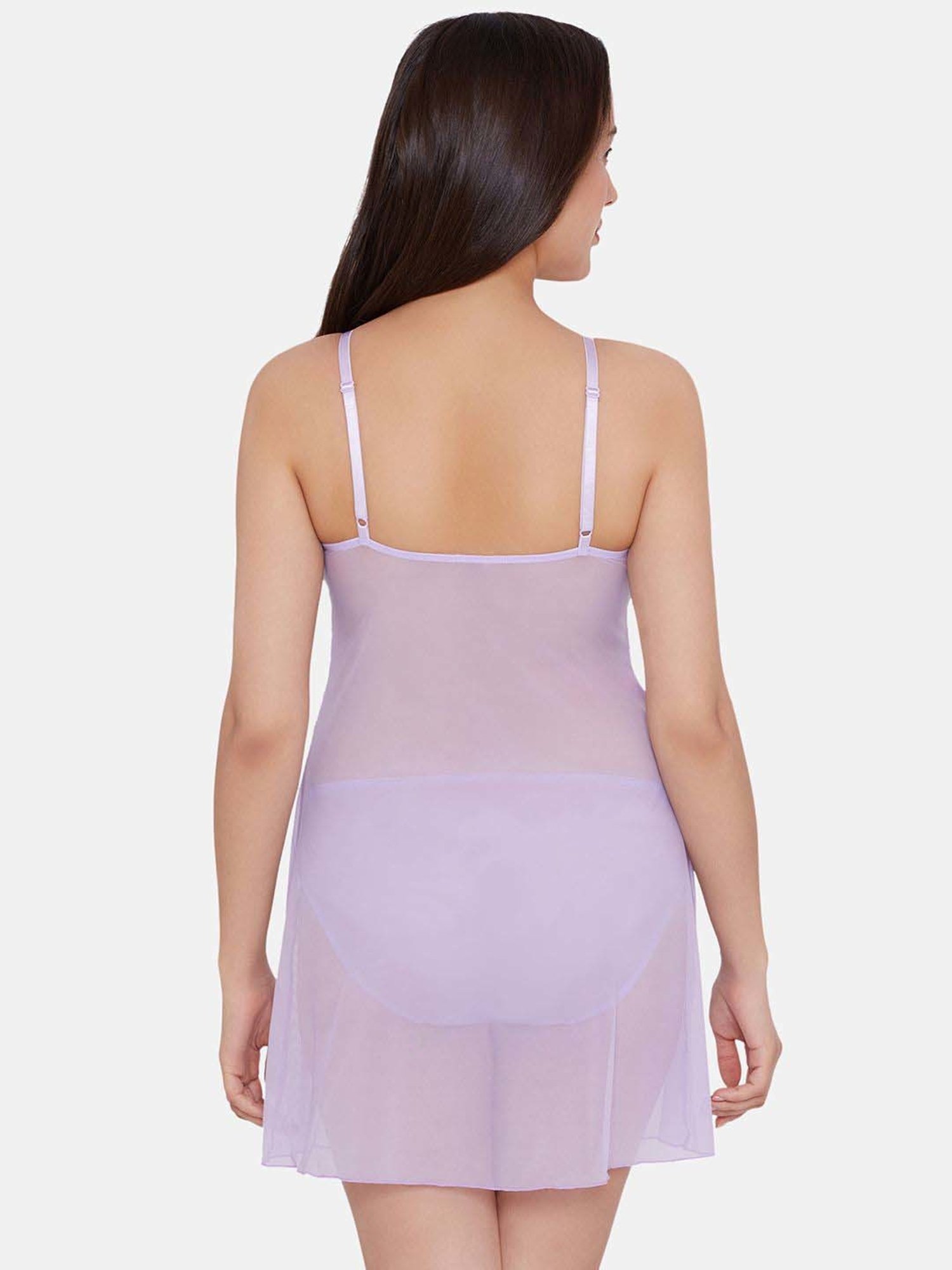 Wacoal Purple Lace Work Chemise