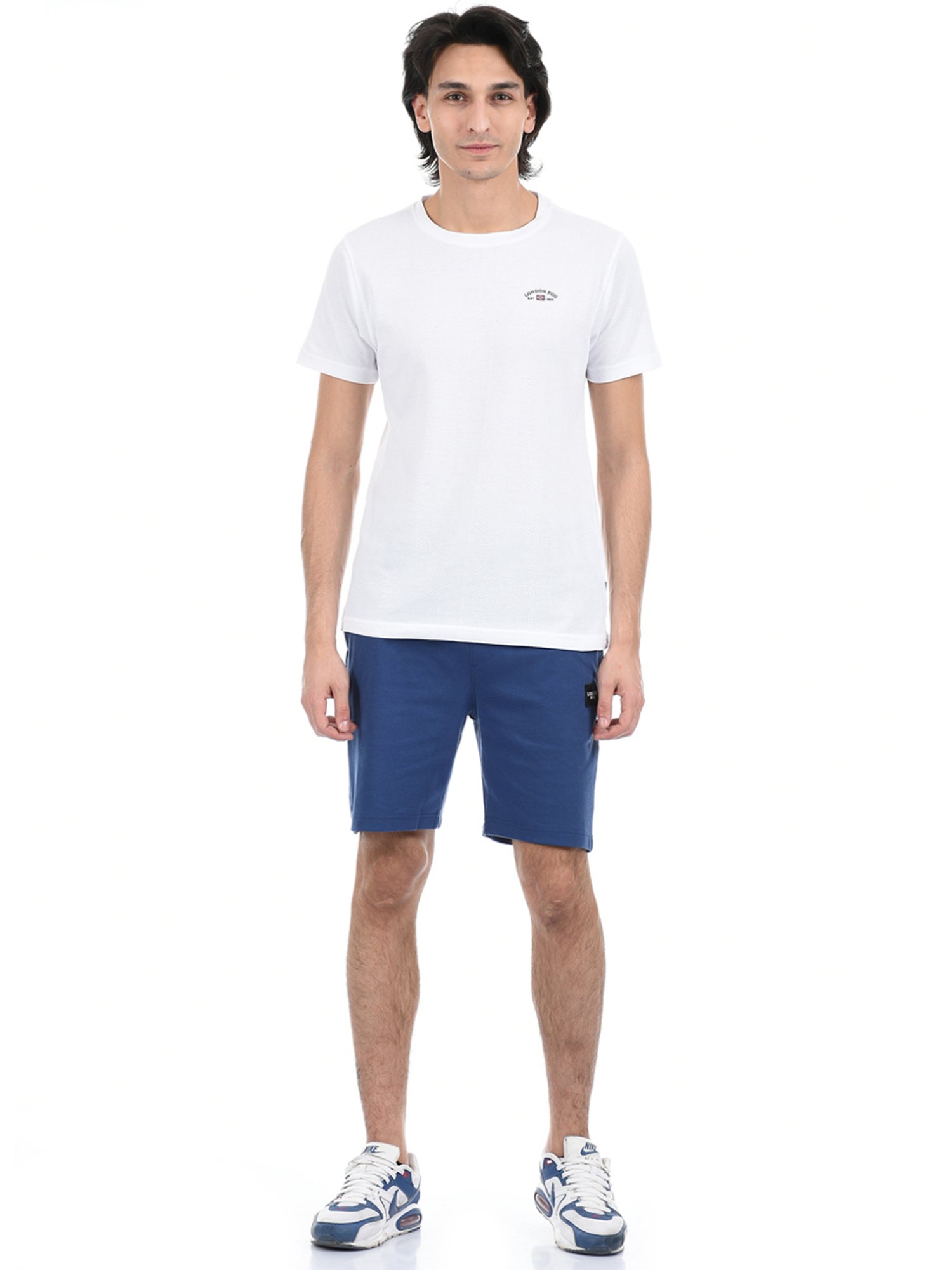London Fog Blue  Regular Fit Shorts