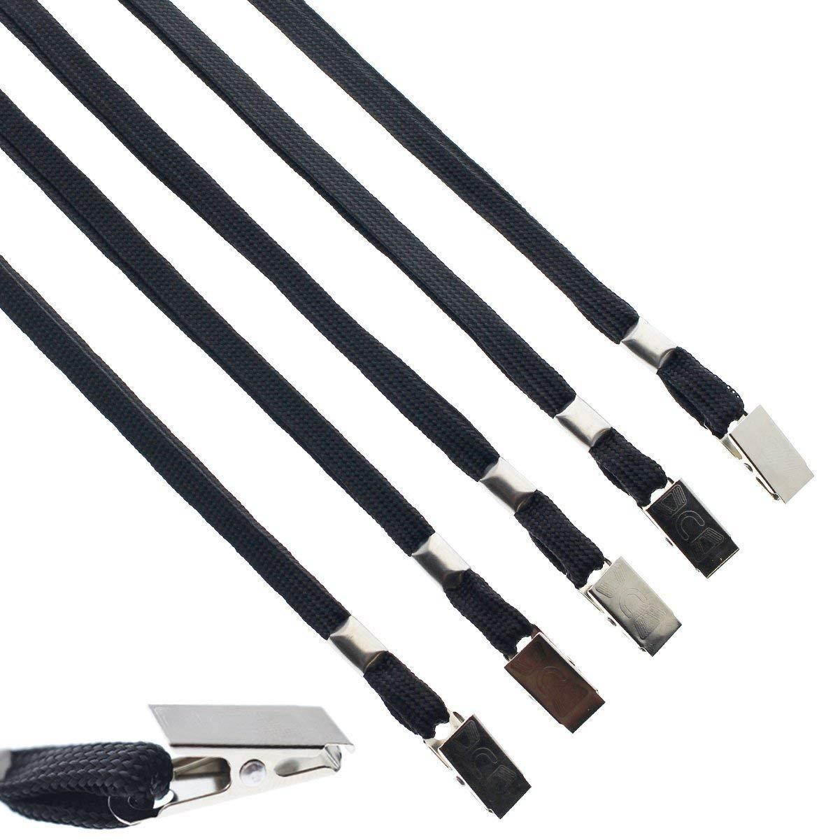 5 Pack -Ticket Stub Holder Display Sleeves with Lanyards - 2 ? X 5 ? Inch TICKETMASTER Compatible - Clear Flexible Vinyl Plastic Holder Pouch for Concerts & Sports by Specialist ID