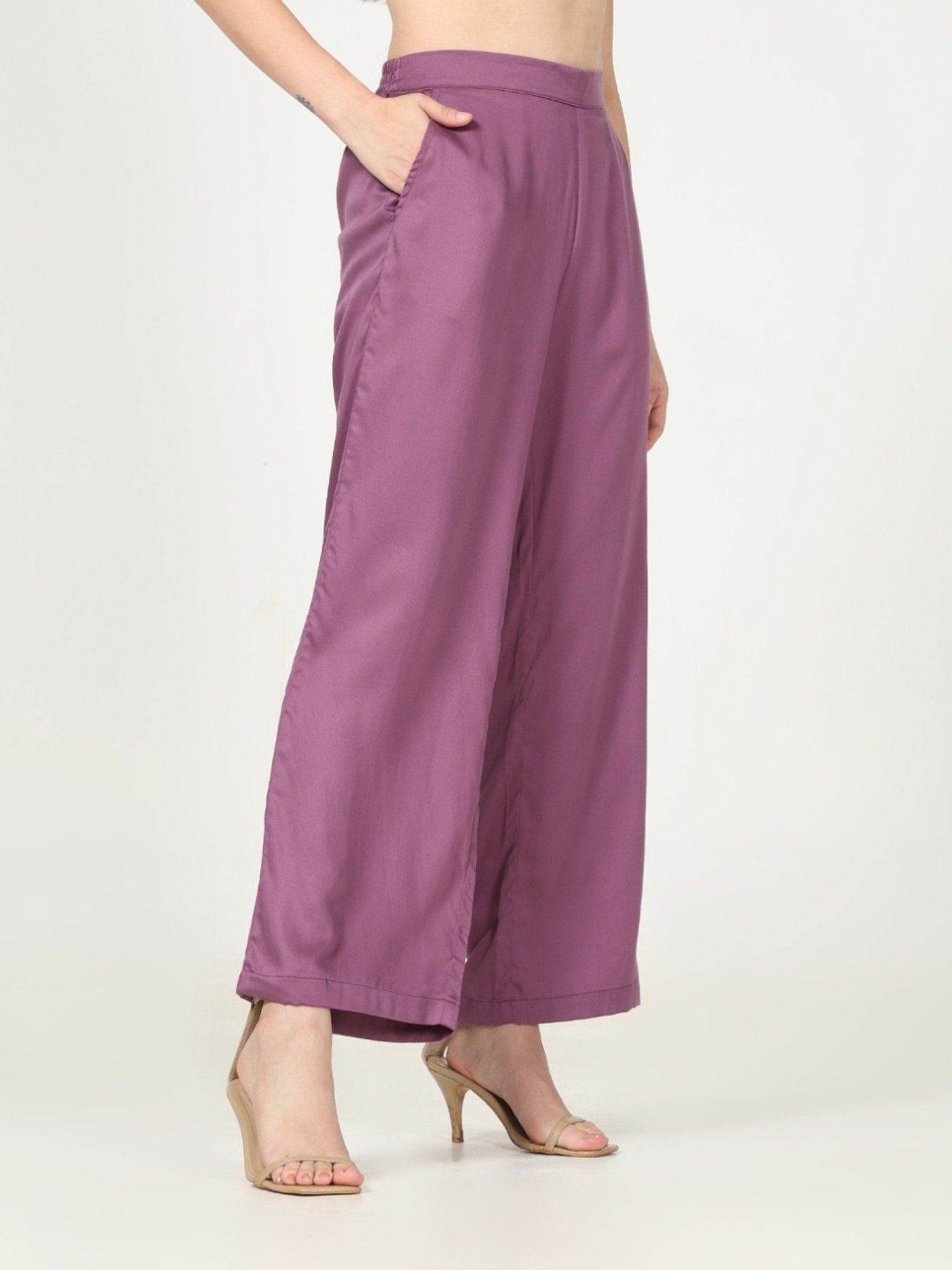 Saltpetre Timeless Purple Trouser in Tencel