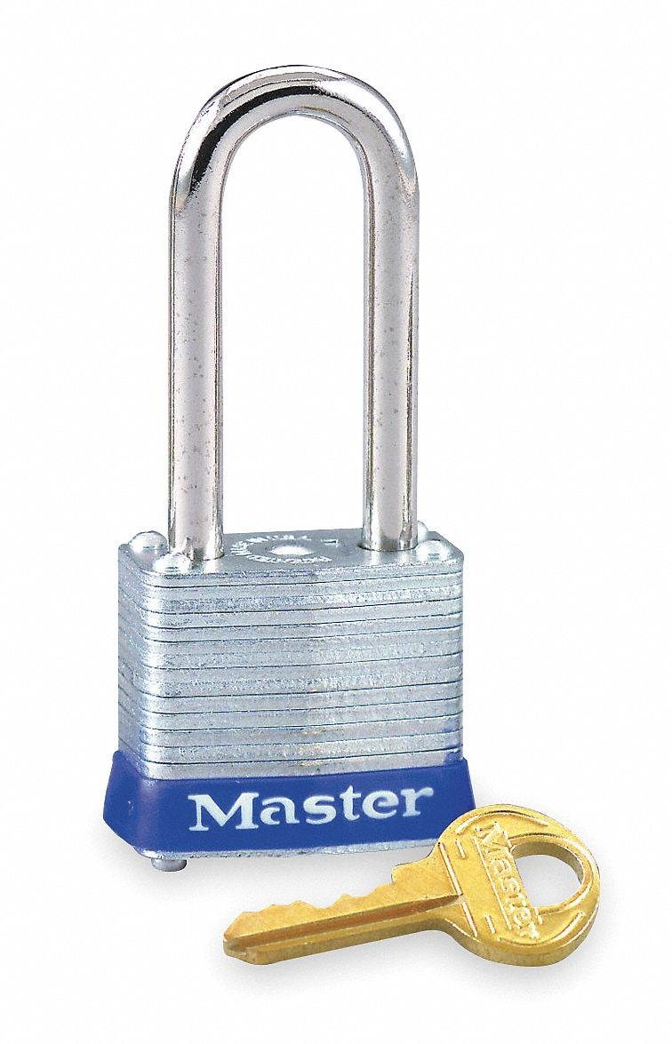Padlock, KD, 2-1/2 In H, 4 Pin, Steel