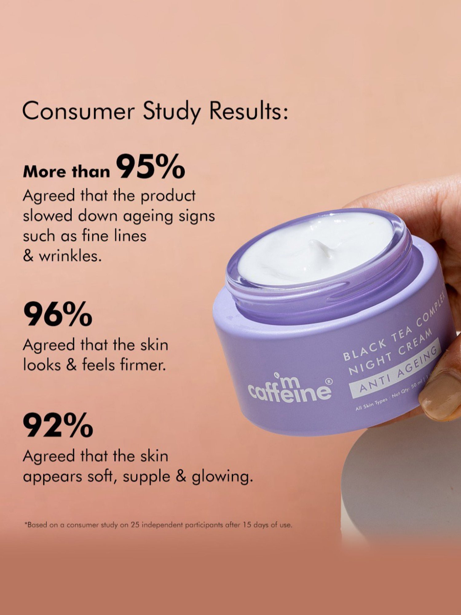 mCaffeine Black Tea Complex Night Cream - 50 ml