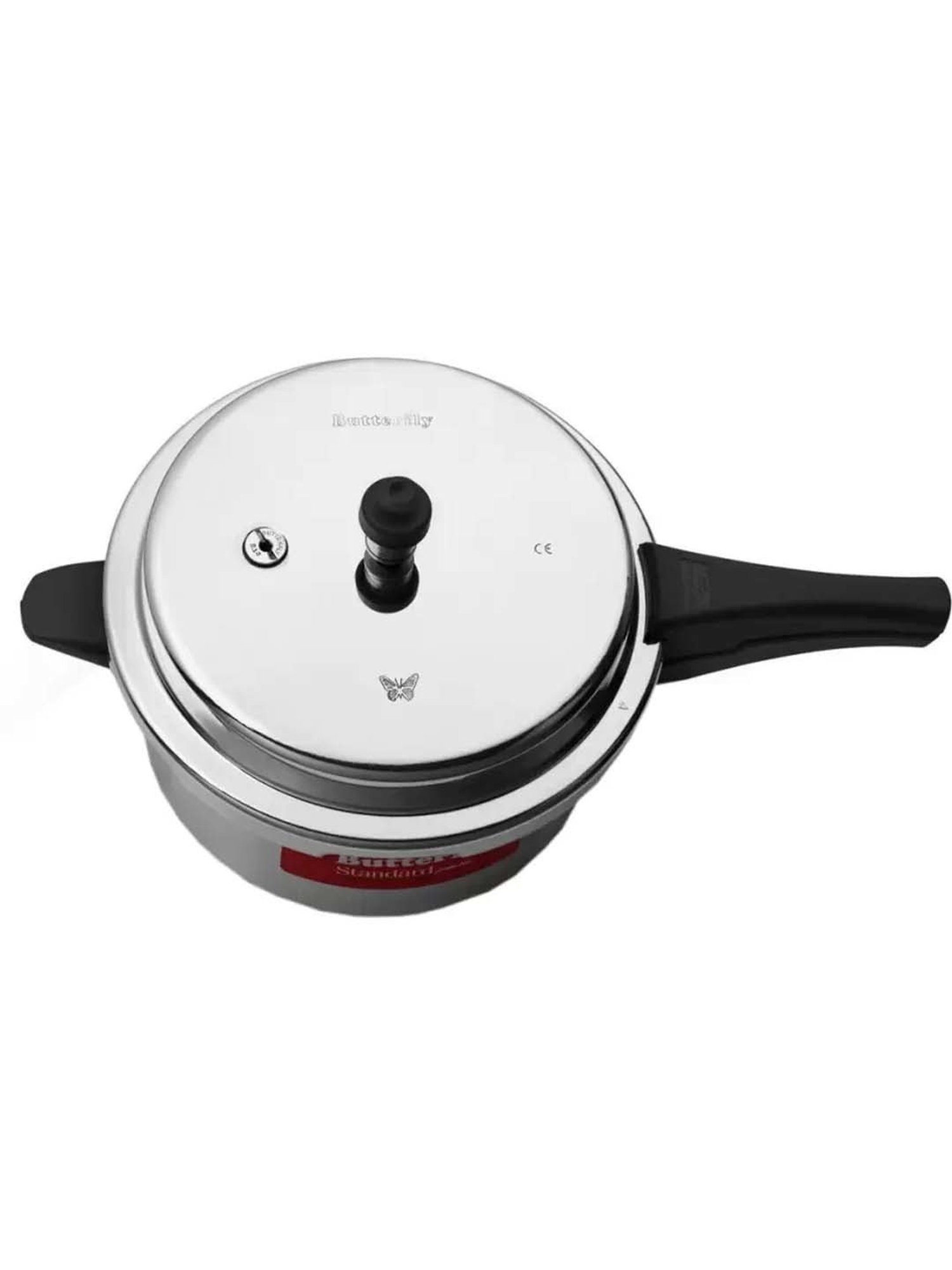 Butterfly Silver Alloy & Plastic Induction Standard Plus Pressure Cooker (5 L)
