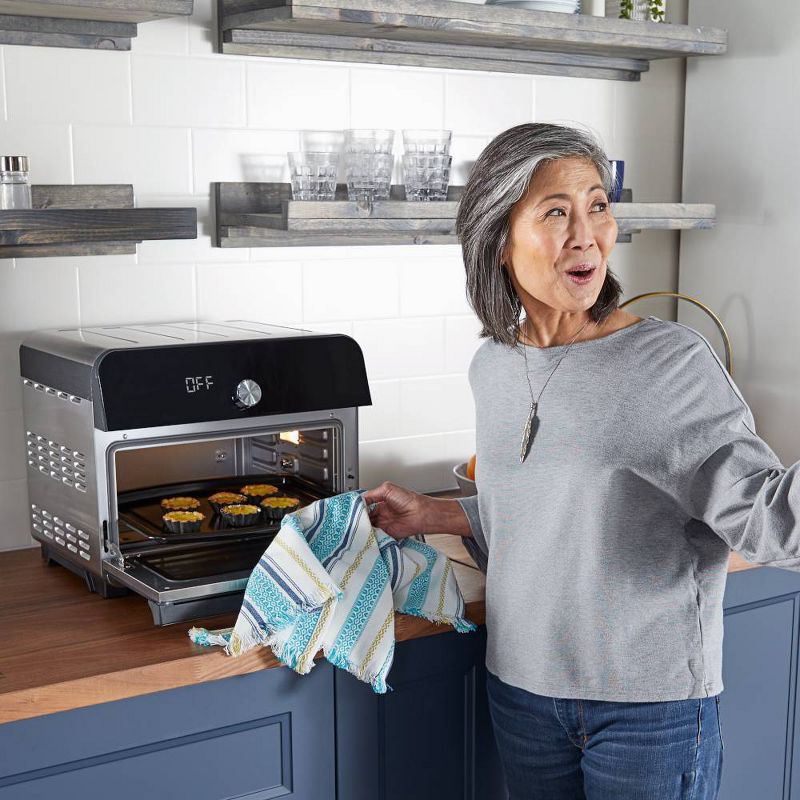 Instant Pot - Omni Plus 10-in-1 Air Fryer Toaster Oven - Black/Stainless Steel