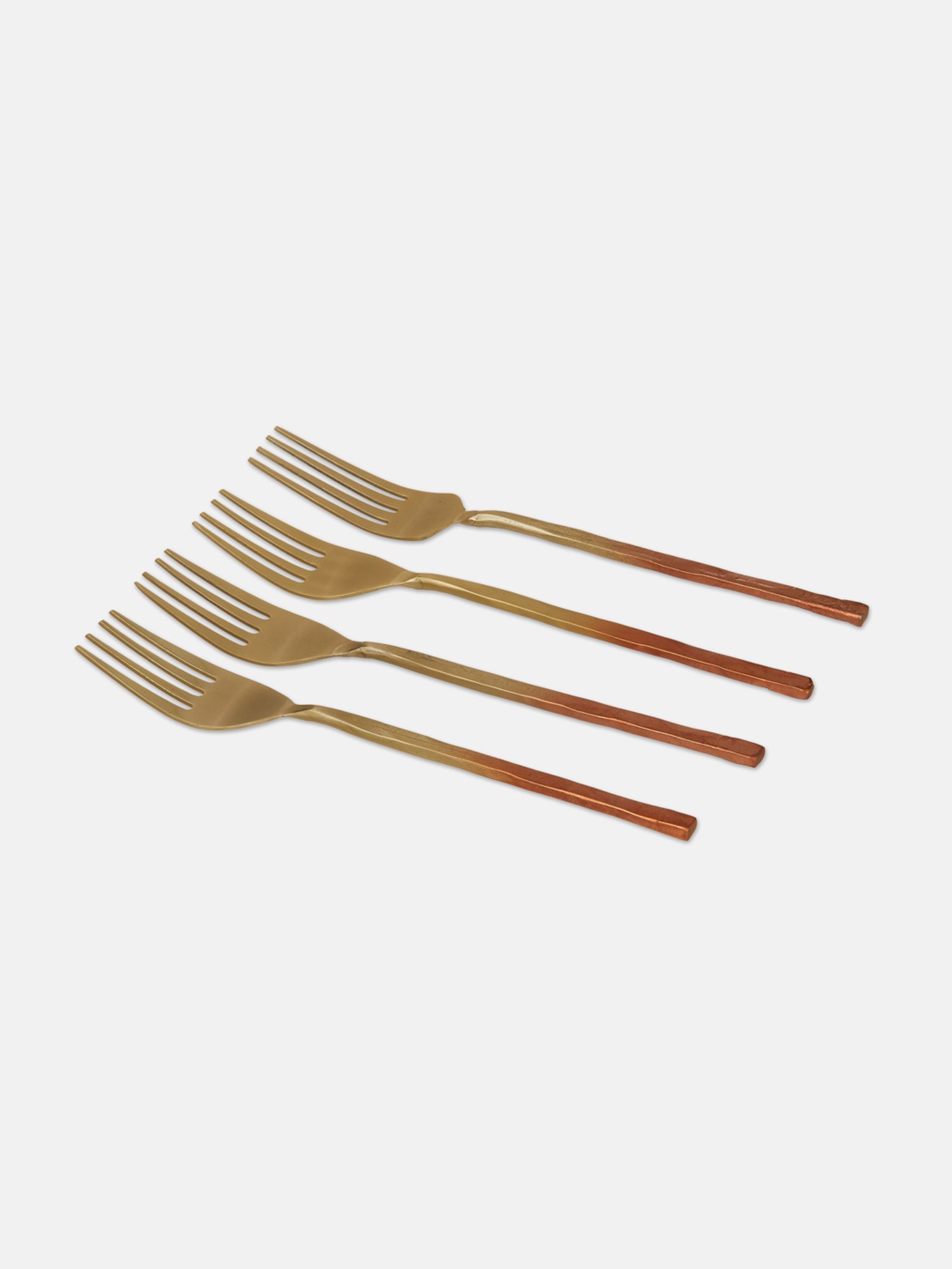 Fabindia Home Maaya Gold Stainless Steel Dinner Fork - Set of 4