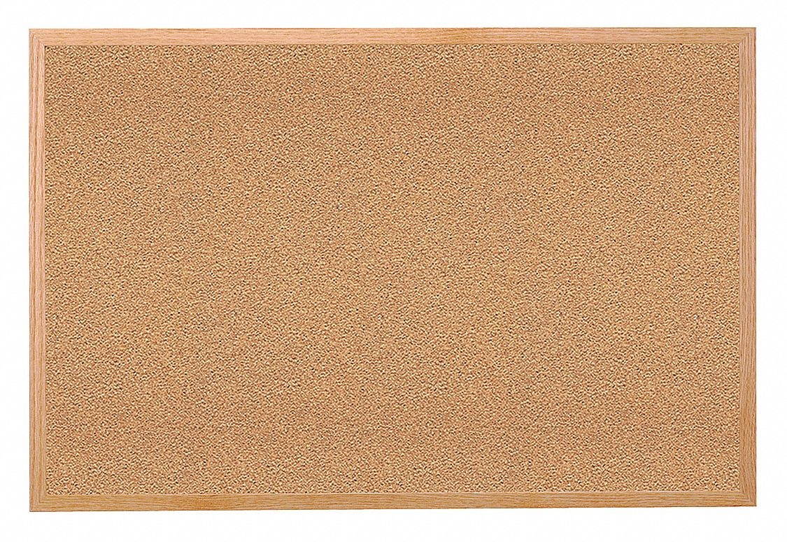 Cork Bulletin Board 60x48", Wood Frame GHENT WK45