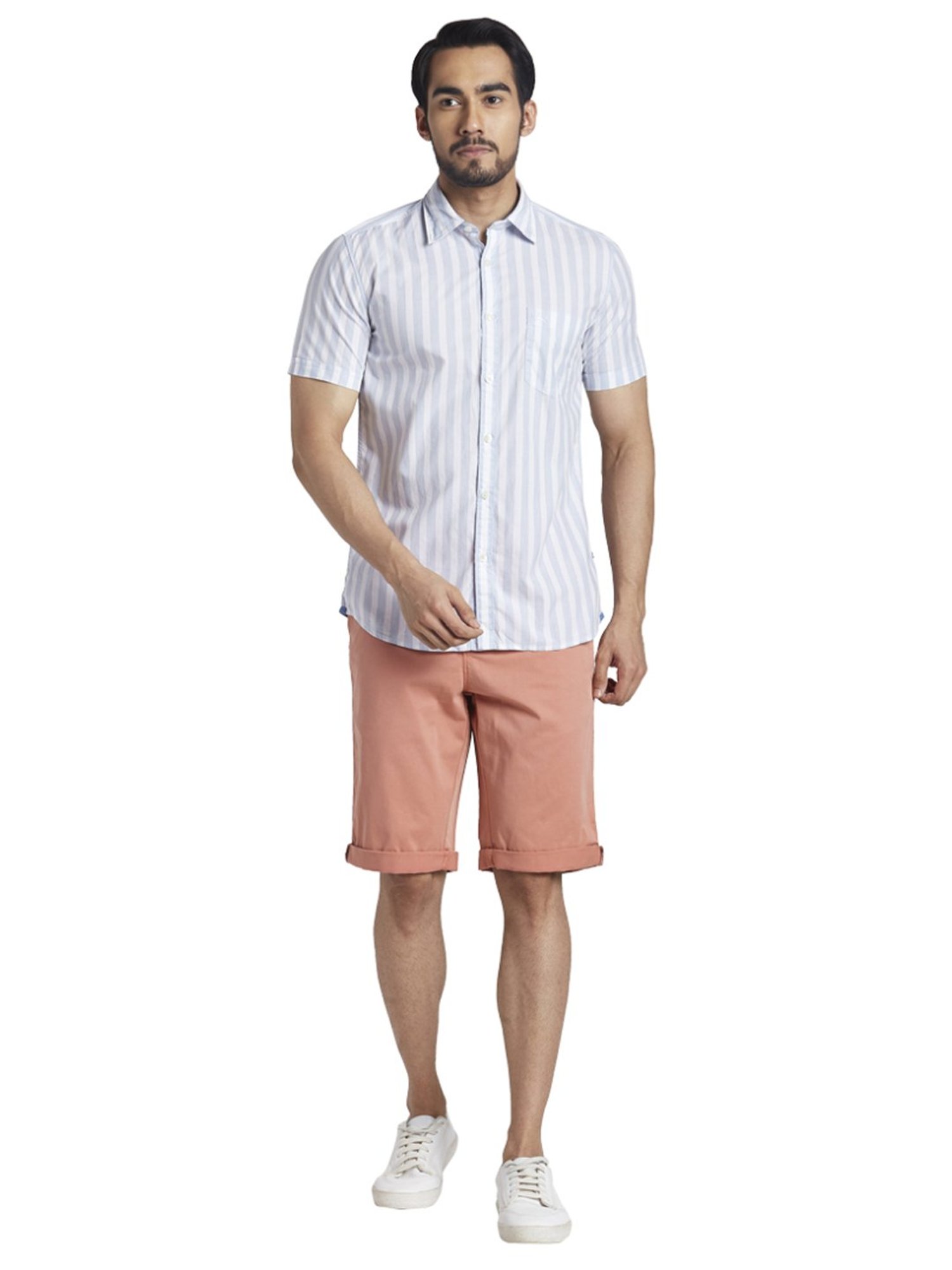 Parx Orange Regular Fit Shorts