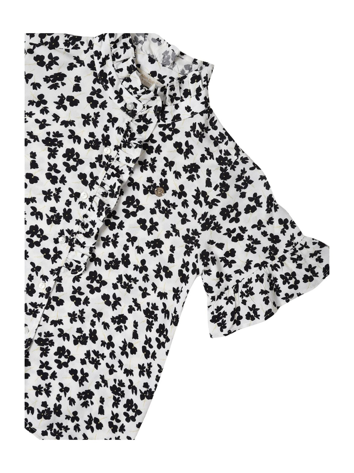 KIDS ONLY Anthracite Black Cotton Printed T-Shirt