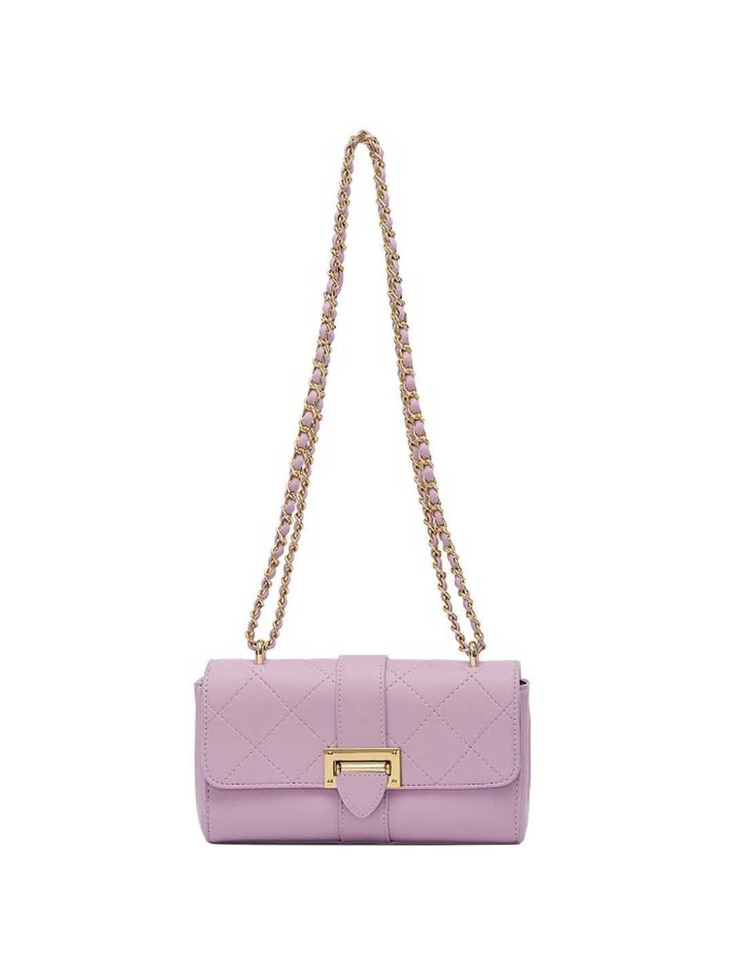 Miraggio Purple Textured Small Sling Handbag