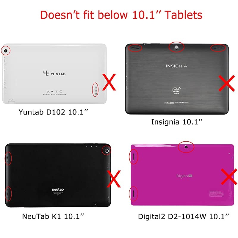 2-Pack Tempered Glass Screen Protector Compatible with Yuntab K107/K17, BENEVE 10.1, Dragon Touch K10 10.1, YELLYOUTH/BEISTA 10.1, Winsing/Lectrus 10, GIMTVTION PT107, Plum Optimax 10