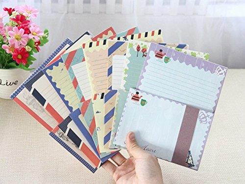 32 Pcs Assorted Color Cute Special Design Writing Paper Letter & 16 Pcs Envelope Writing Stationery Paper Set