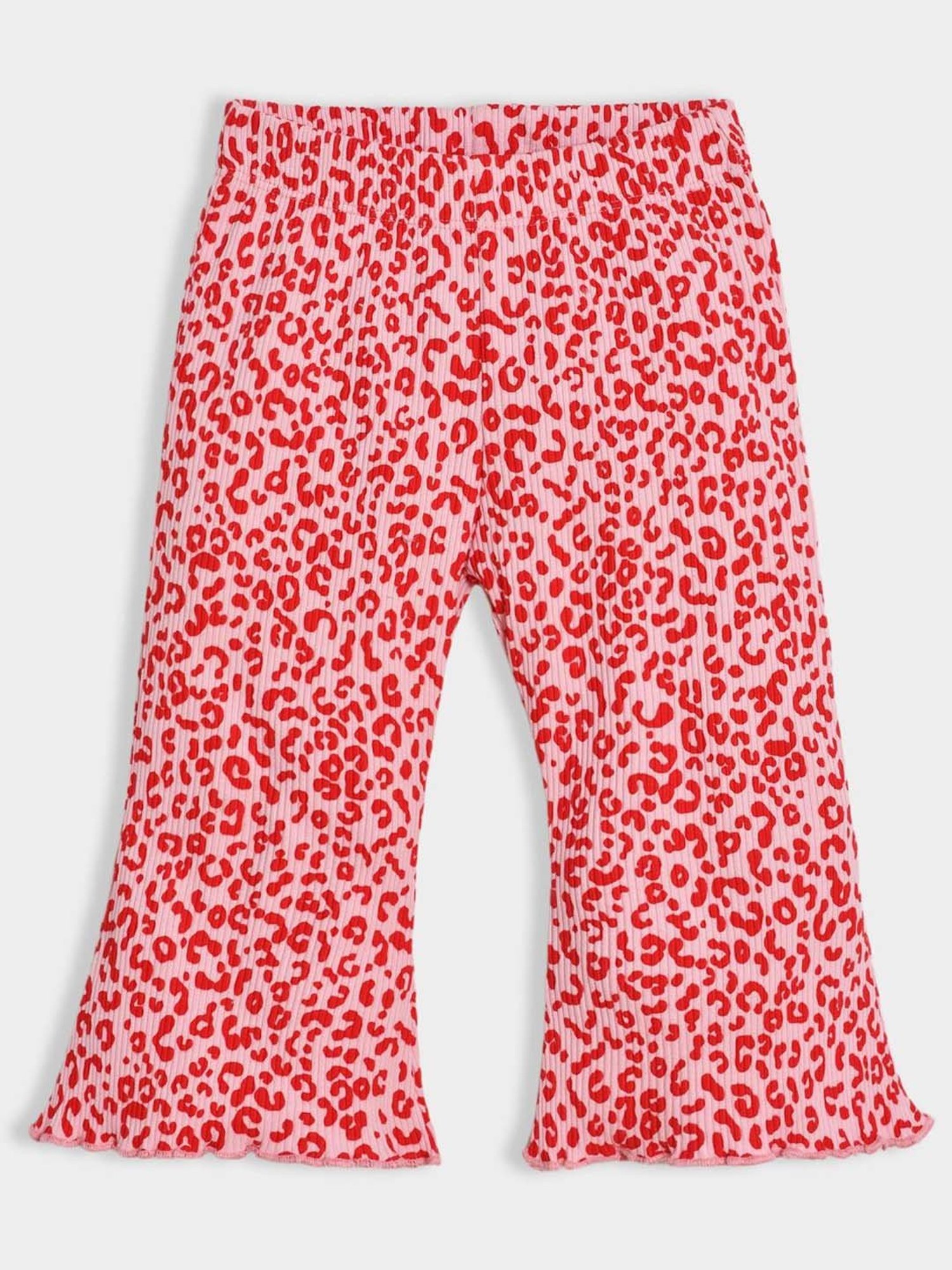 MiArcus Girls Red & Pink Printed Full Sleeves Clothing Sets