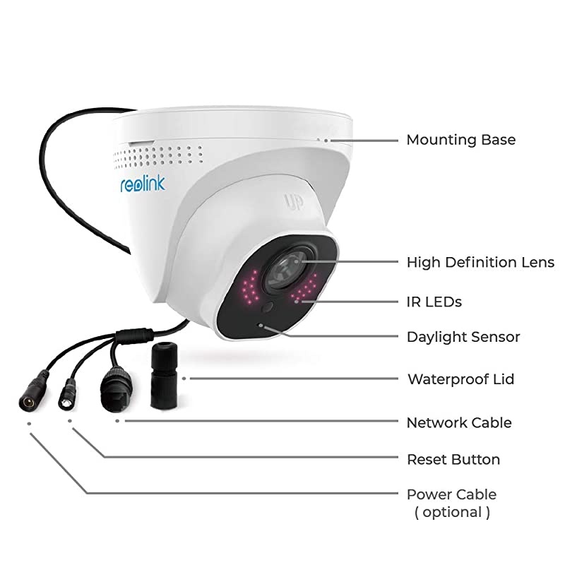 4KUltraHD PoE Addon IP Security Camera H265 ONLY Work with  8MP PoE Surveillance System and  NVROnvif IncompatibleD800