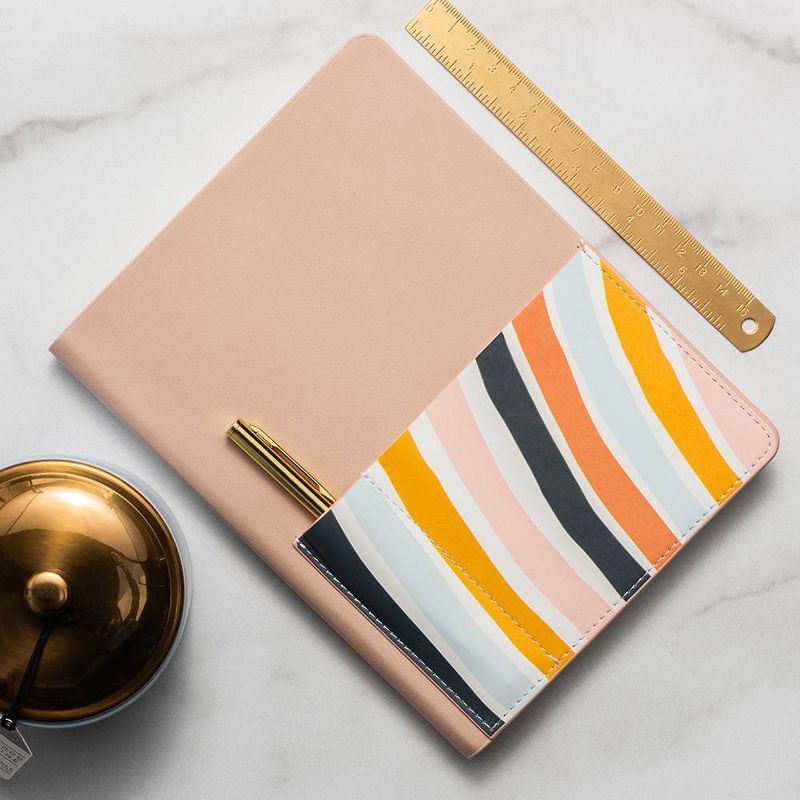 Leatherette Storage Journal Khaki Rainbow - DesignWorks Ink