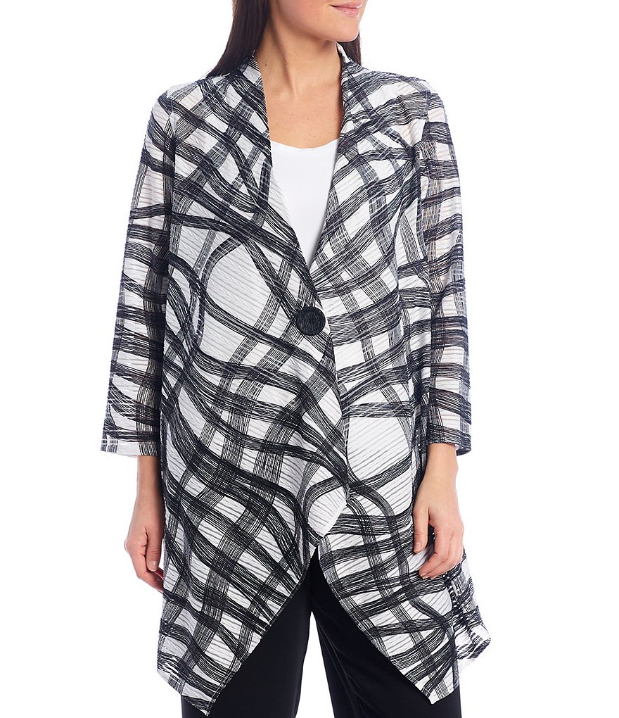 Caroline Rose Catch A Wave Knit Cardigan Jacket