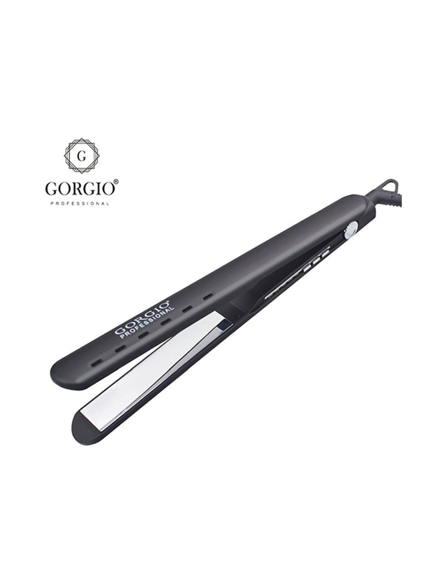 Gorgio Professional HS3 Mirror Titanium Hair Straightener (Black)