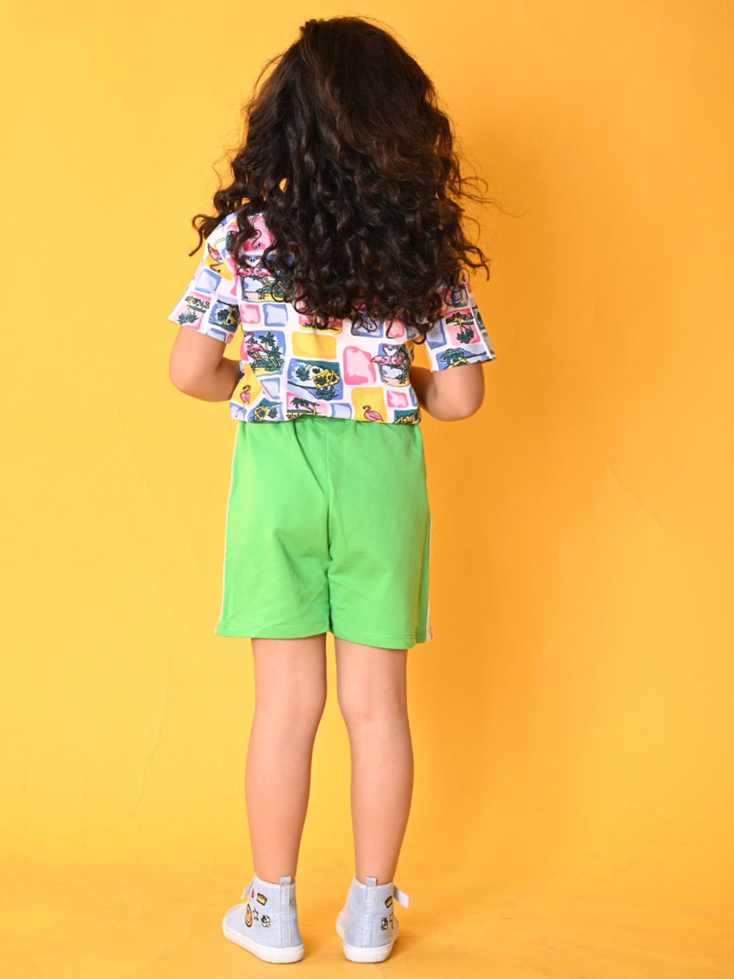 Anthrilo Kids Multicolor Cotton Printed T-Shirt Set