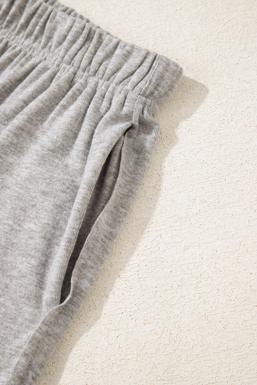 Skobeloff Textured Ruffle Split Top and Drawstring Shorts Set